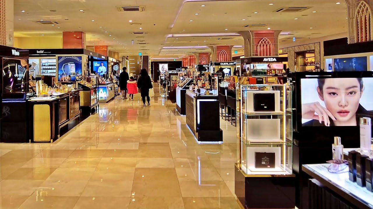 [4K] Jamsil Lotte Department Store walking tour + lotte world mall | 잠실 롯데백화점 워킹투어 + 롯데월드몰 걷기