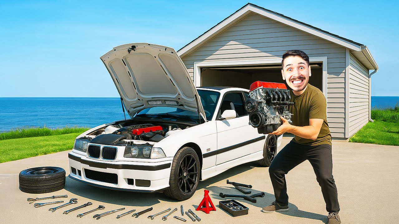 NAPRAVIO SAM GARAŽU I ZAMIJENIO MOTOR NA BMW-U! Mon Bazou Dan 7