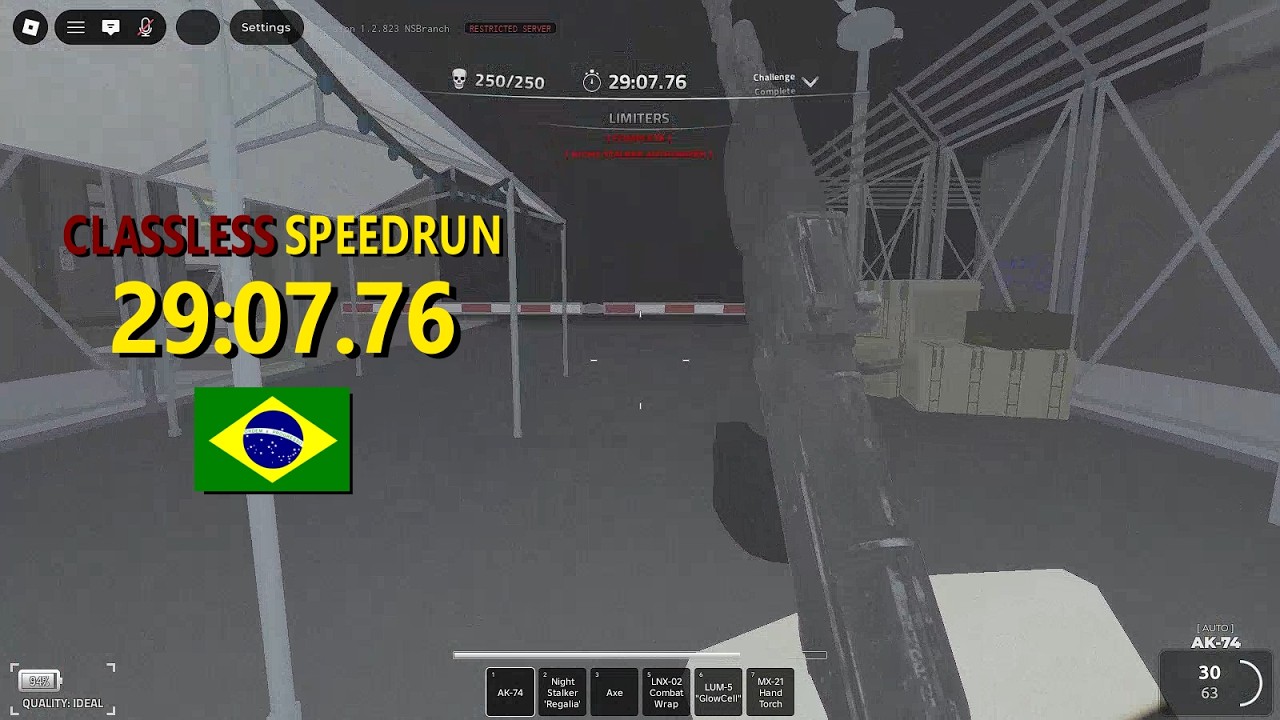 Roblox - Examination | Yuri's Quest Speedrun Glitchless 29:07.76 | Classless