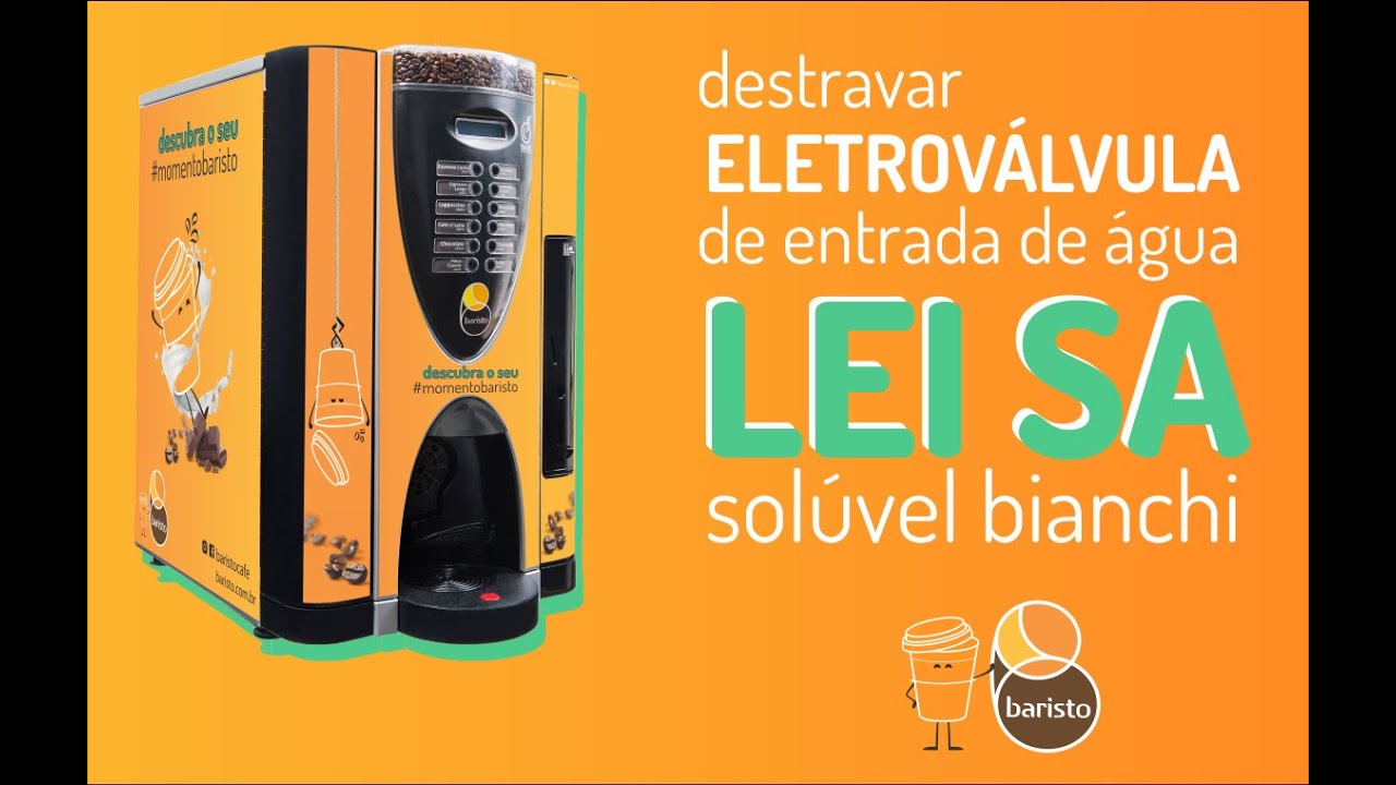 Destravar ELETROVÁLVULA de entrada de água LEI SA SOLÚVEL BIANCHI