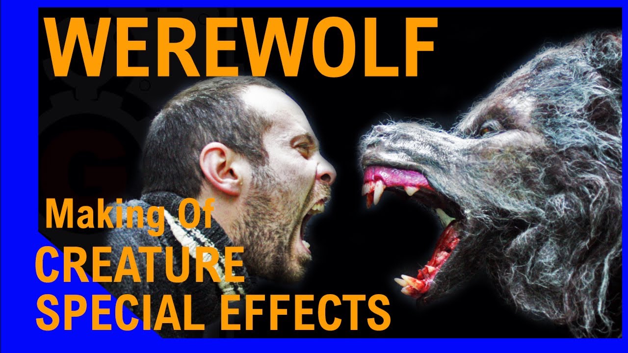Werewolf head animatronic