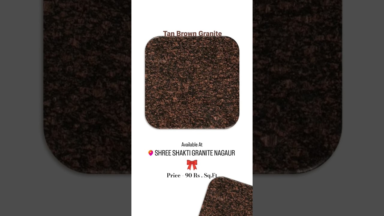 Tan Brown Granite Available At Shree Shakti Granite, Nagaur 
