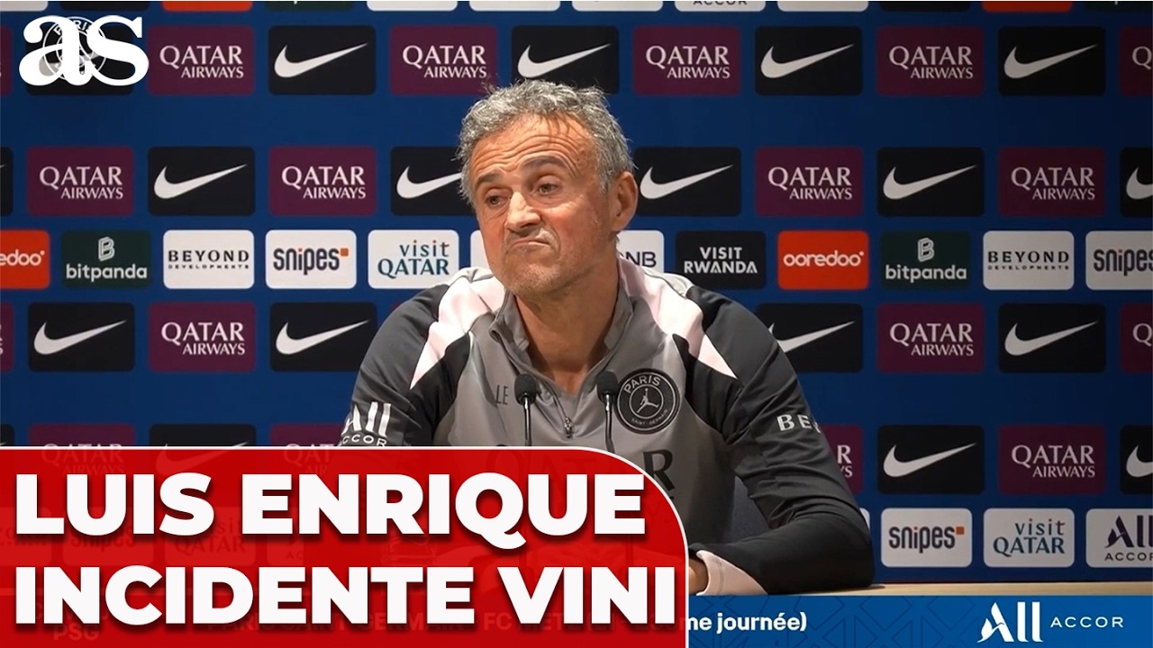 LUIS ENRIQUE sorprende al mundo del fútbol con su RESPUESTA sobre el incidente RACISTA con VINICIUS