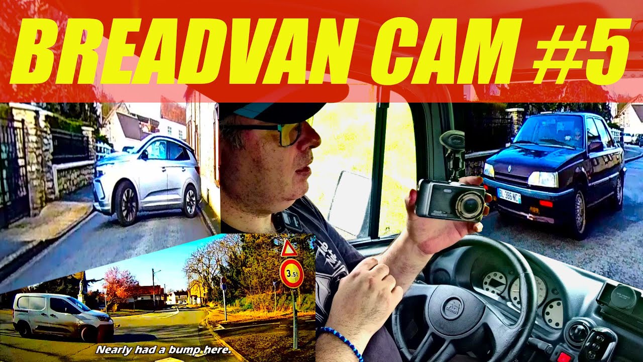 Mega Breadvan Cam #5 : Village driving, running a STOP & speeding #codedelaroute #dashcam
