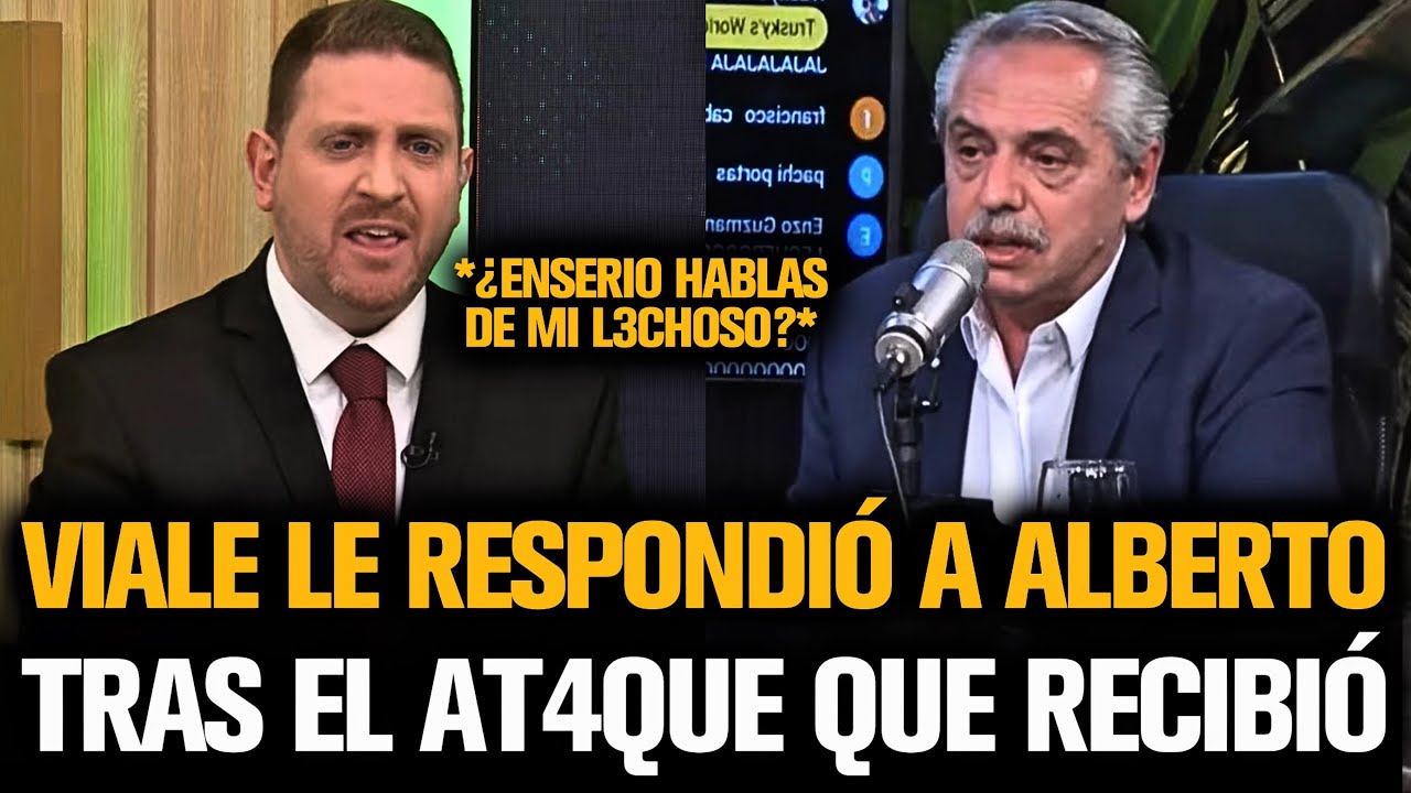 VIALE LE RESPONDIÓ A ALBERTO TRAS EL ATAQUE QUE RECIBIÓ