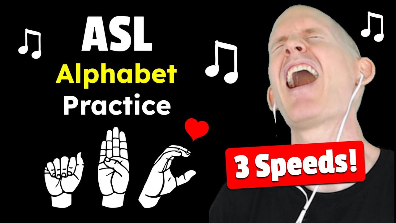 This Is Me - Greatest Showman | ABC Practice 3 Speeds | ASL Alphabet | American Sign Language