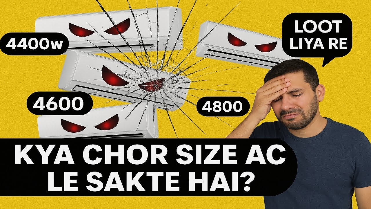Can & Should you buy Fake 1.5 Ton Chor size ACs? Cheating in Cooling capacity exposed! [Hindi]