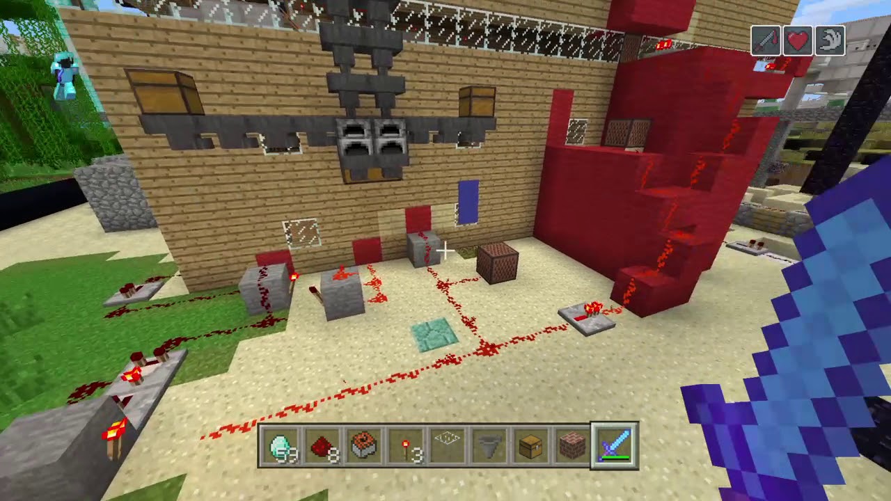 Minecraft fire alarm test.