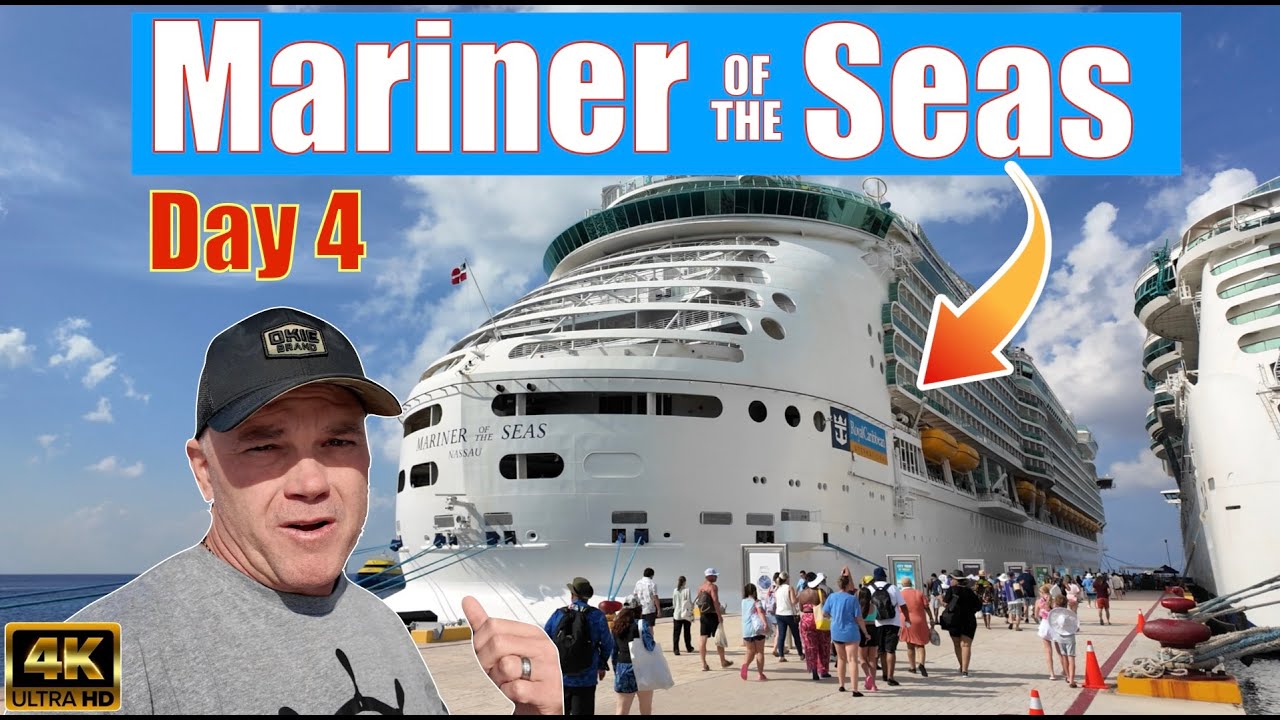 Mariner of the Seas Day 4 | Port Stop at Cozumel Mexico | Ship Day Video | 4K Ultra Video.