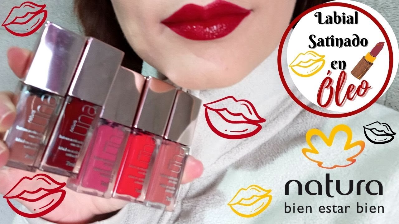 LABIAL SATINADO EN OLEO TODOS LOS TONOS! NATURA UNA.