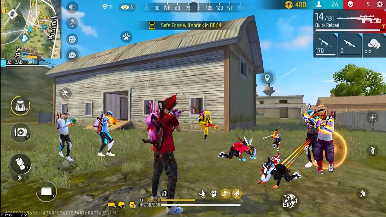 Solo Vs Squad 💪AK+ MP5[Full Gameplay]🎯iPhone Poco X3 Pro🪂