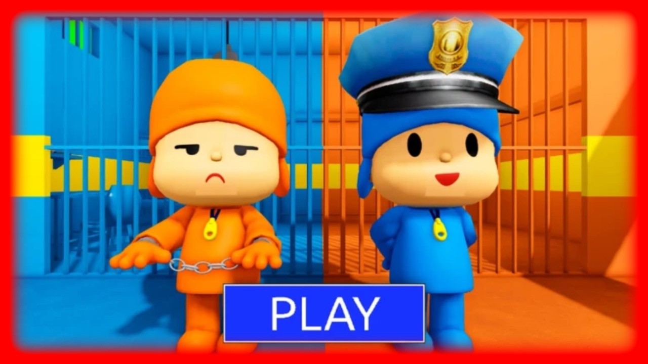 POCOYO PRISONER VS POLICE PRISON RUN! (Obby)