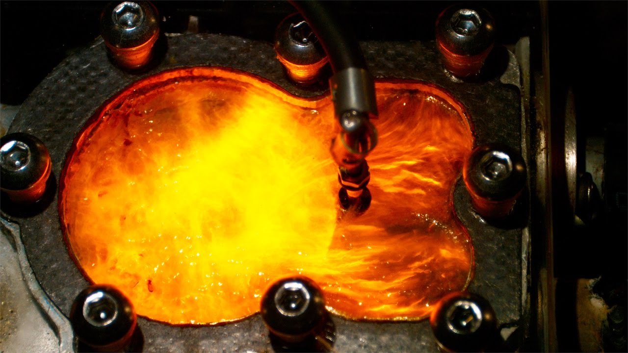Glass Head Engine with Turbo Sneak Peek Slow Motion 4K