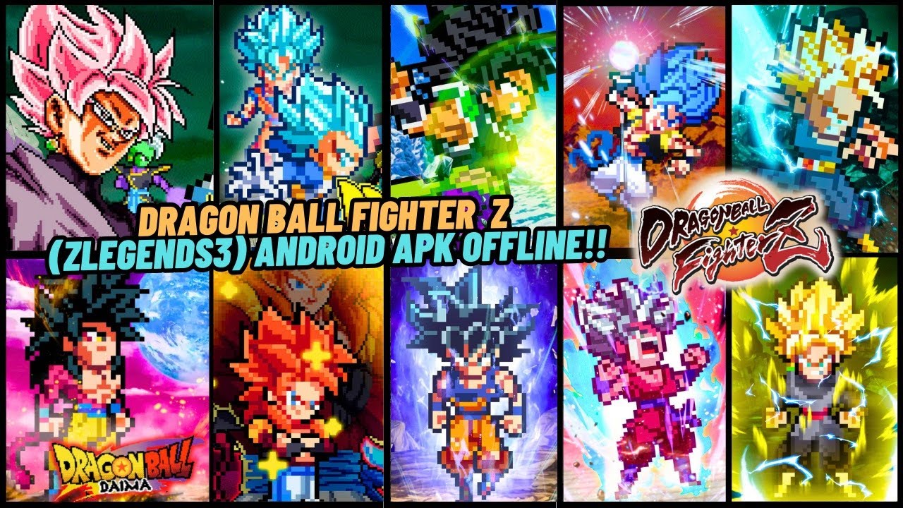 NEW UPDATE! Dragon Ball Fighter Z Pixel Mobile Android Offline - (Z Legends 3) All Dramatic Finish🔥💯