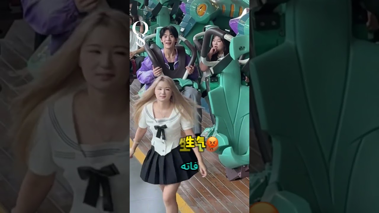 🎢  فتاة تنتقم من حبيبها في مدينة الألعاب 😱❤️ 南京欢乐谷 (njhappyvalley) / Dyn
