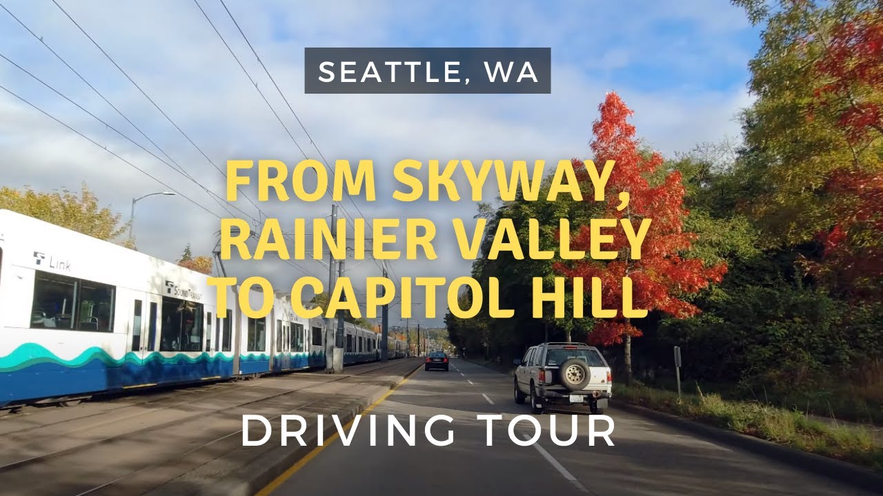 Autumn Drive From Renton Skyway to Capitol Hill, Seattle, WA | Driving Tour
