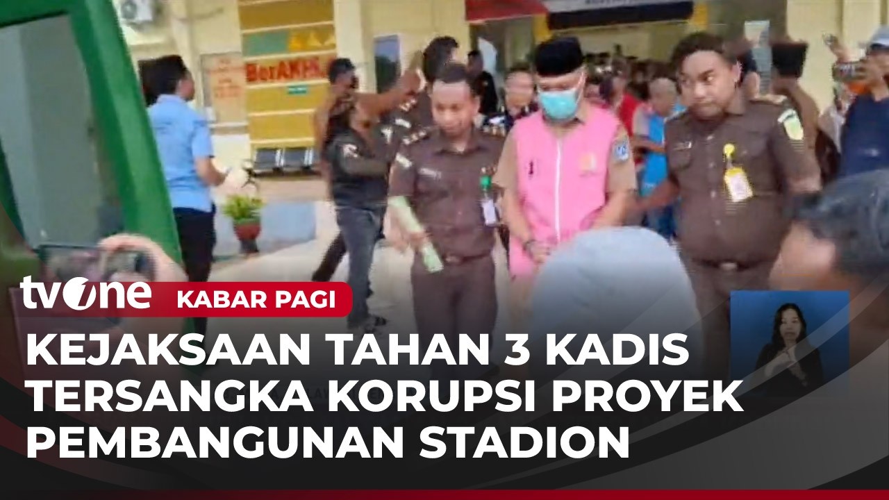 Kejaksaan Tahan 3 Kadis di Kab. Muna Terjerat Kasus Korupsi Pembangunan Stadion | Kabar Pagi