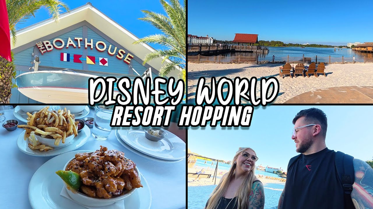 Disney Springs & Resort Hopping! 🚝✨ Disney World Day 5  | The Boathouse 🛥️ Gideons 🍪 & First SNOAP 🥹