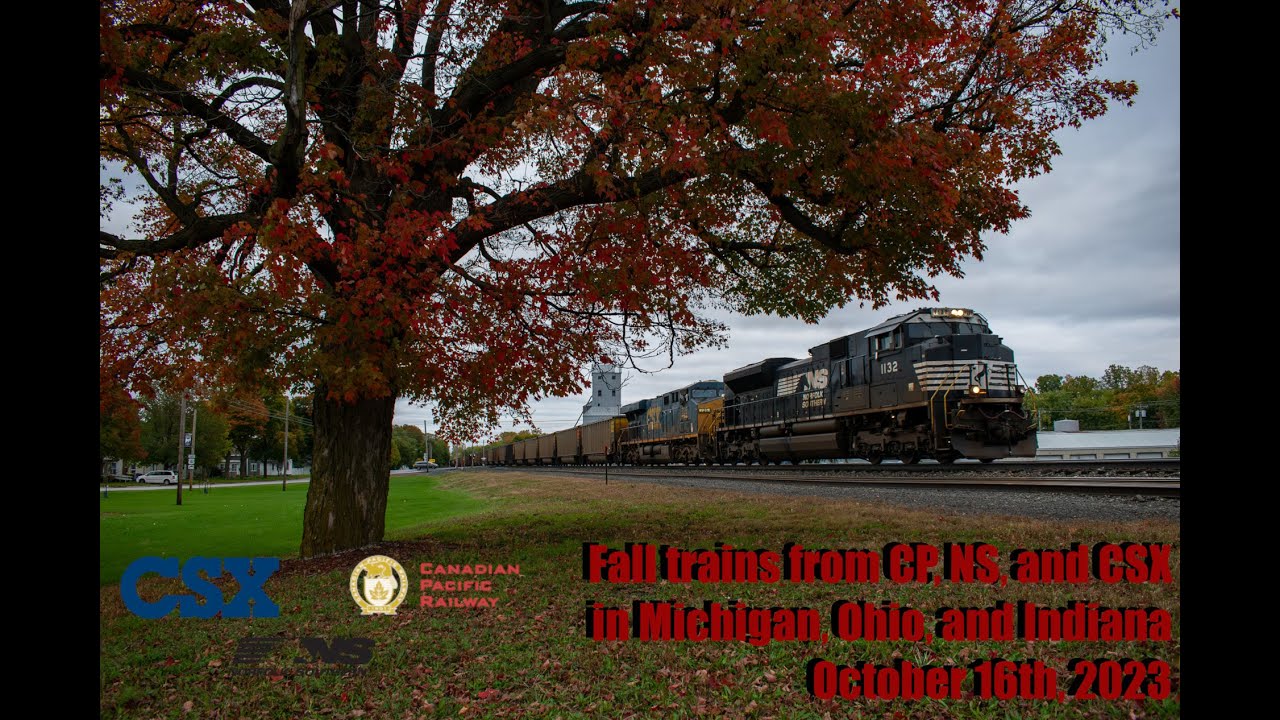 Fall Trains from CP, NS, and CSX in Michigan, Ohio, and Indiana: October 16th, 2023