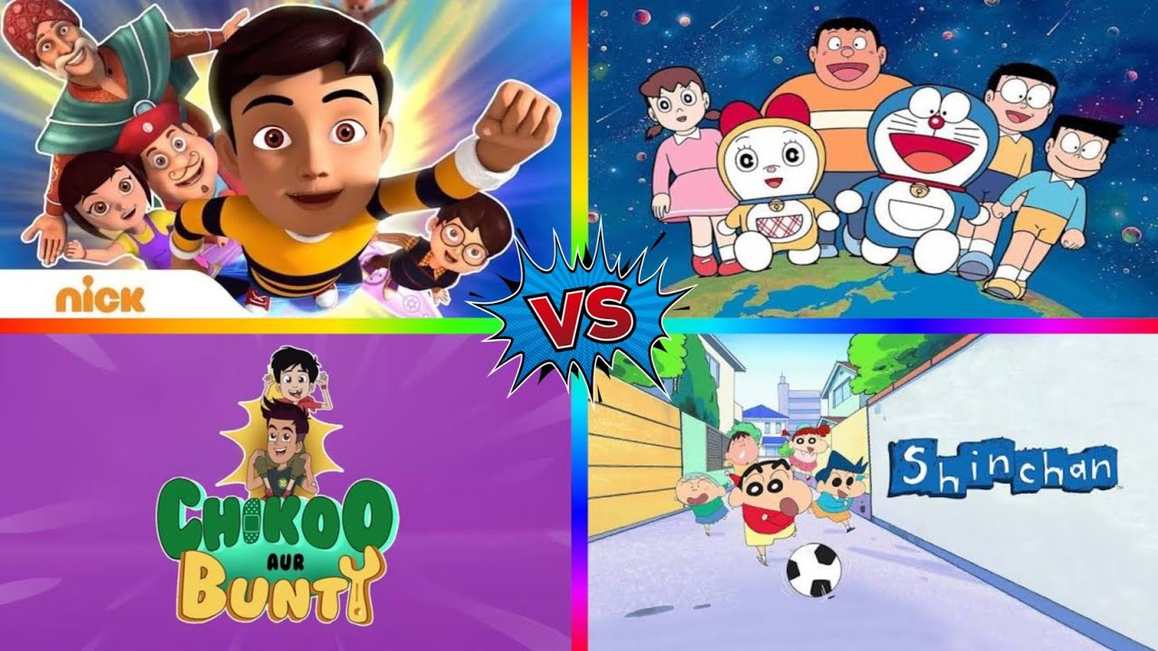 Rudra Vs Chikoo and Bunty Vs Doraemon Vs Shinchan (New Video) - Tiles Hop EDM Rush 