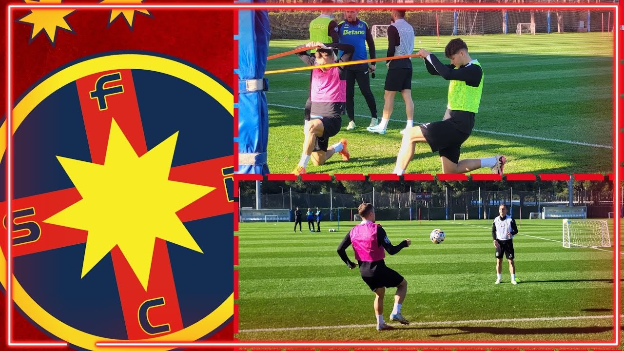CELE MAI TARI IMAGINI de la PRIMUL ANTRENAMENT al FCSB din Antalya