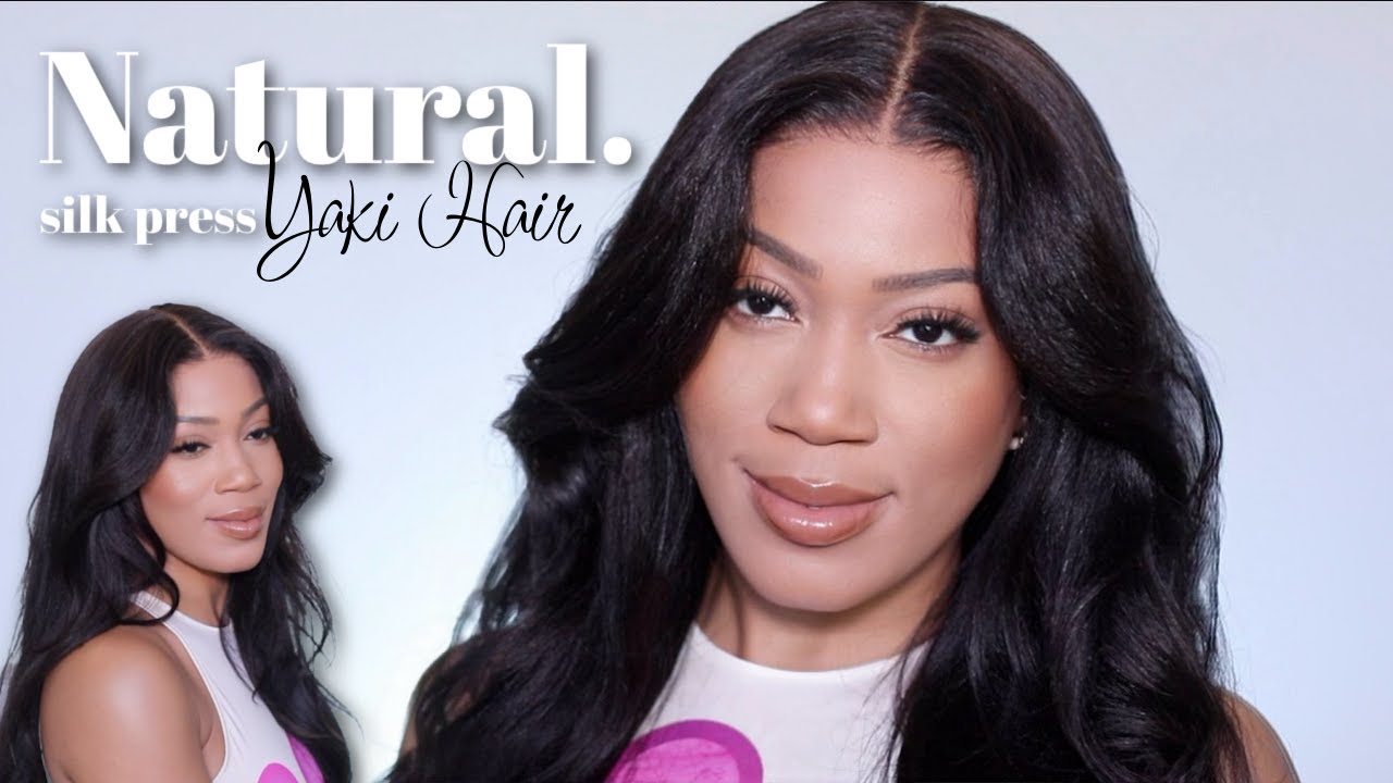 Glueless Melt Textured Wig! Yaki Straight DETAILED Wig Install Bye Bye Knots Pre-cut Wig Klaiyi Hair
