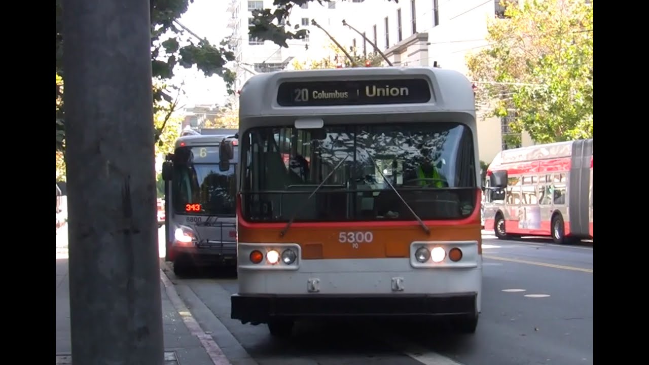 1976 Flyer E800 Trolleybus Ride