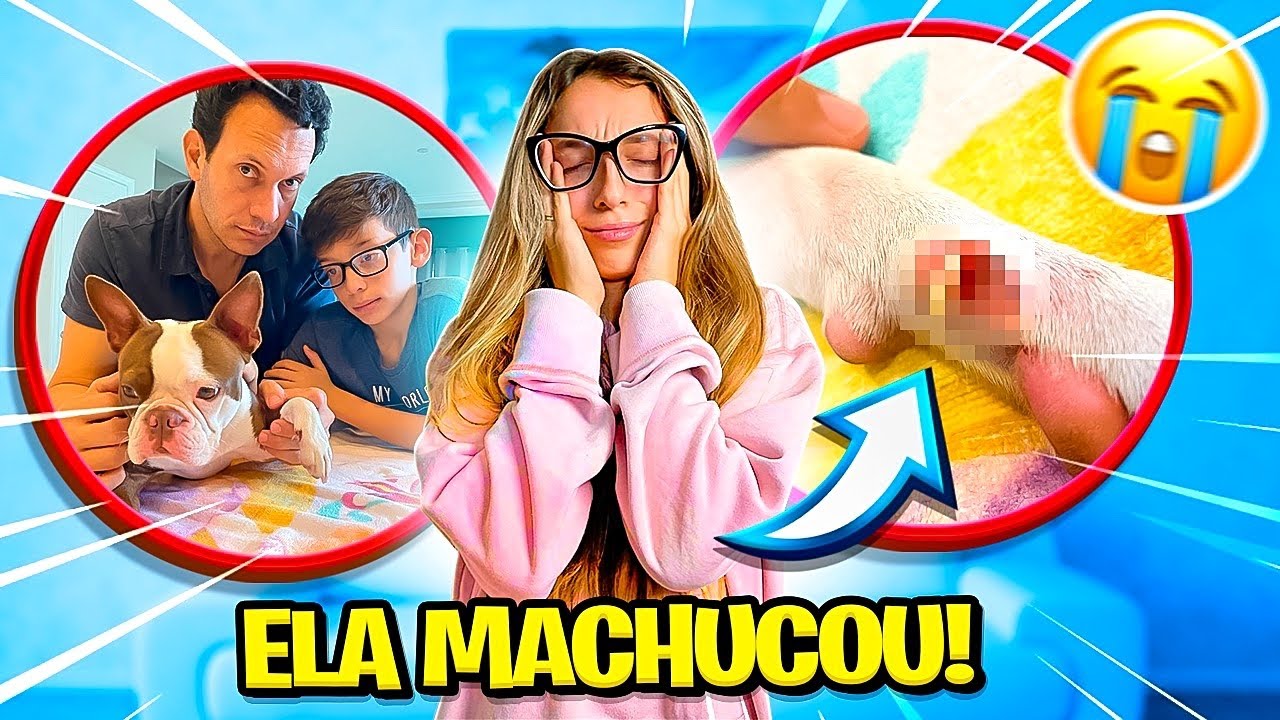 😭 MINHA CACHORRINHA MACHUCOU! 100% REAL