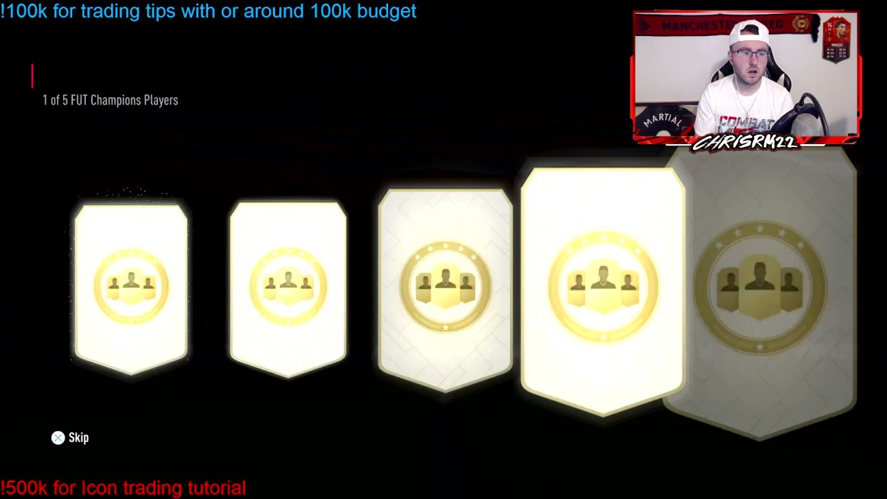 Chris opens his rank 1 FUT Champs rewards and actually packs something good..