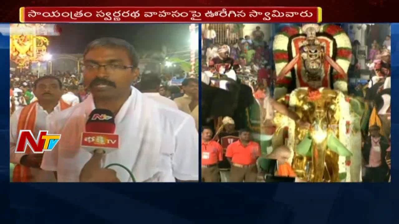 TTD Chief Vigilance Officer Ravi Krishna Face to Face over Arrangements for Brahmotsavam || NTV