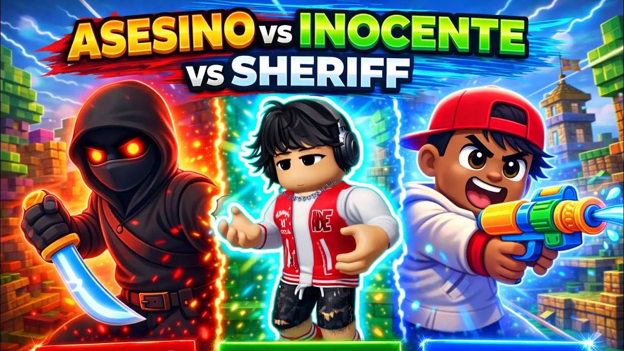 JUGANDO MURDER MYSTERY  ( PADRE VS HIJO )-ROBLOX