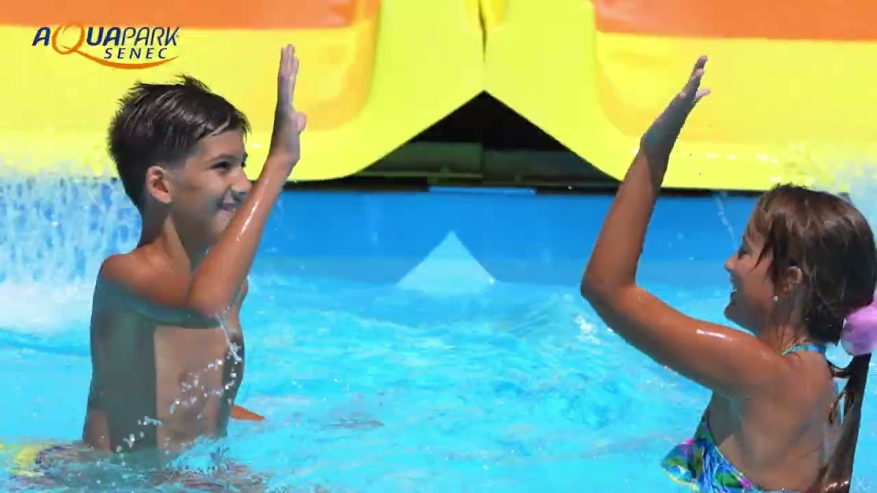 Z&aacute;bava s hro&scaron;&iacute;kom Paulom v Aquaparku Senec