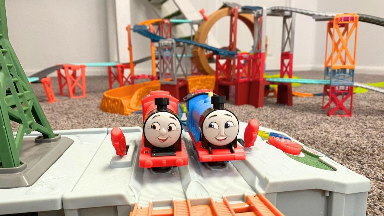 New Gordon & James Talking Trains with Launch & Loop Trackmaster! All Engines Go - Thomas & Friends