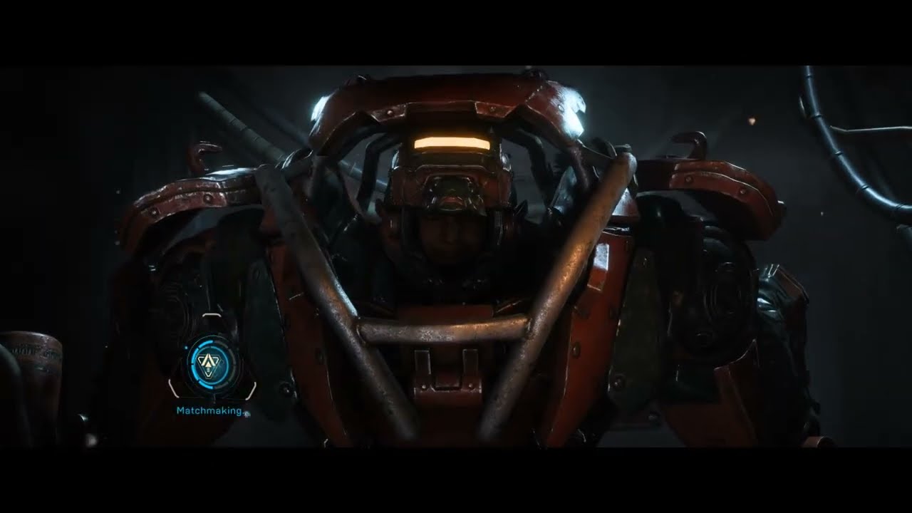 Anthem video game (Bioware) sequence 4 - Colossus javelin readying for launch