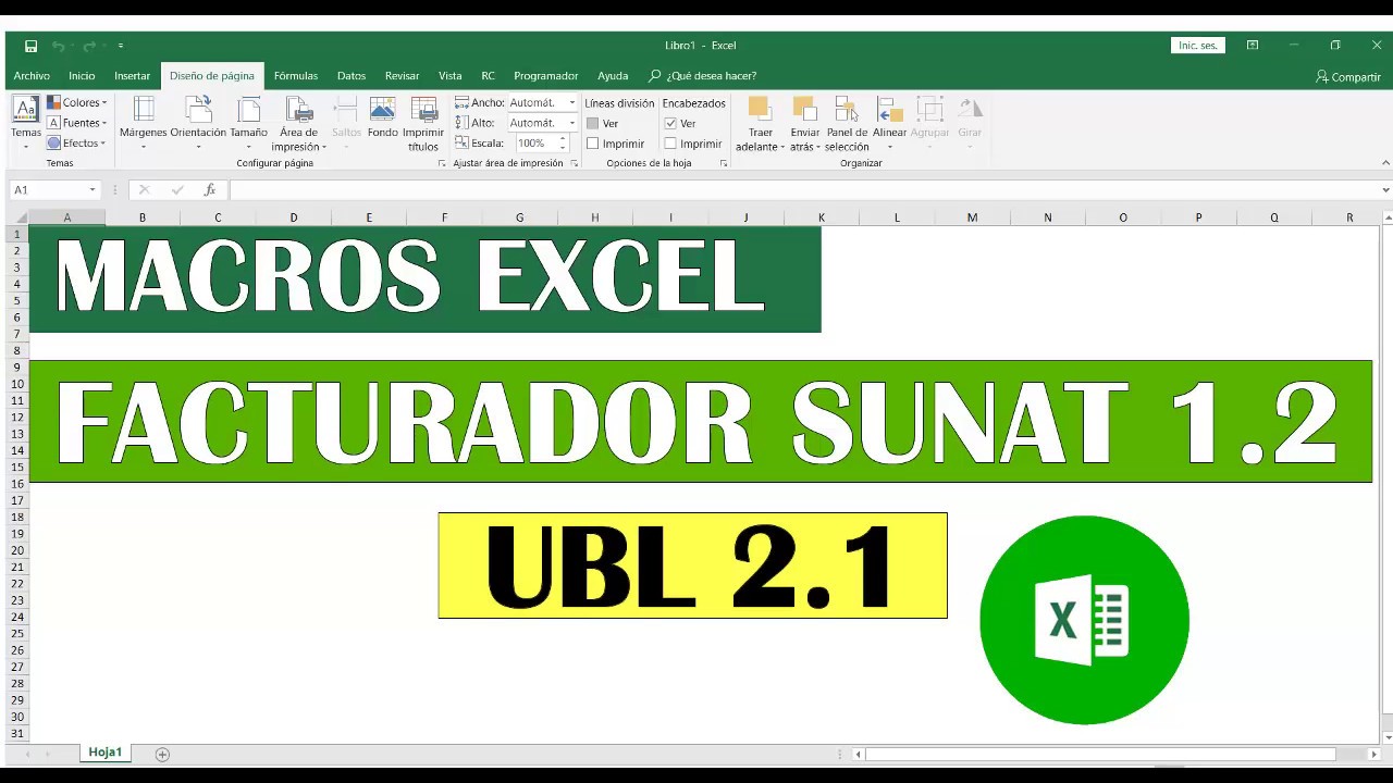 Facturacion Electrónica desde Excel Facturador SUNAT 1.2 UBL 2.1