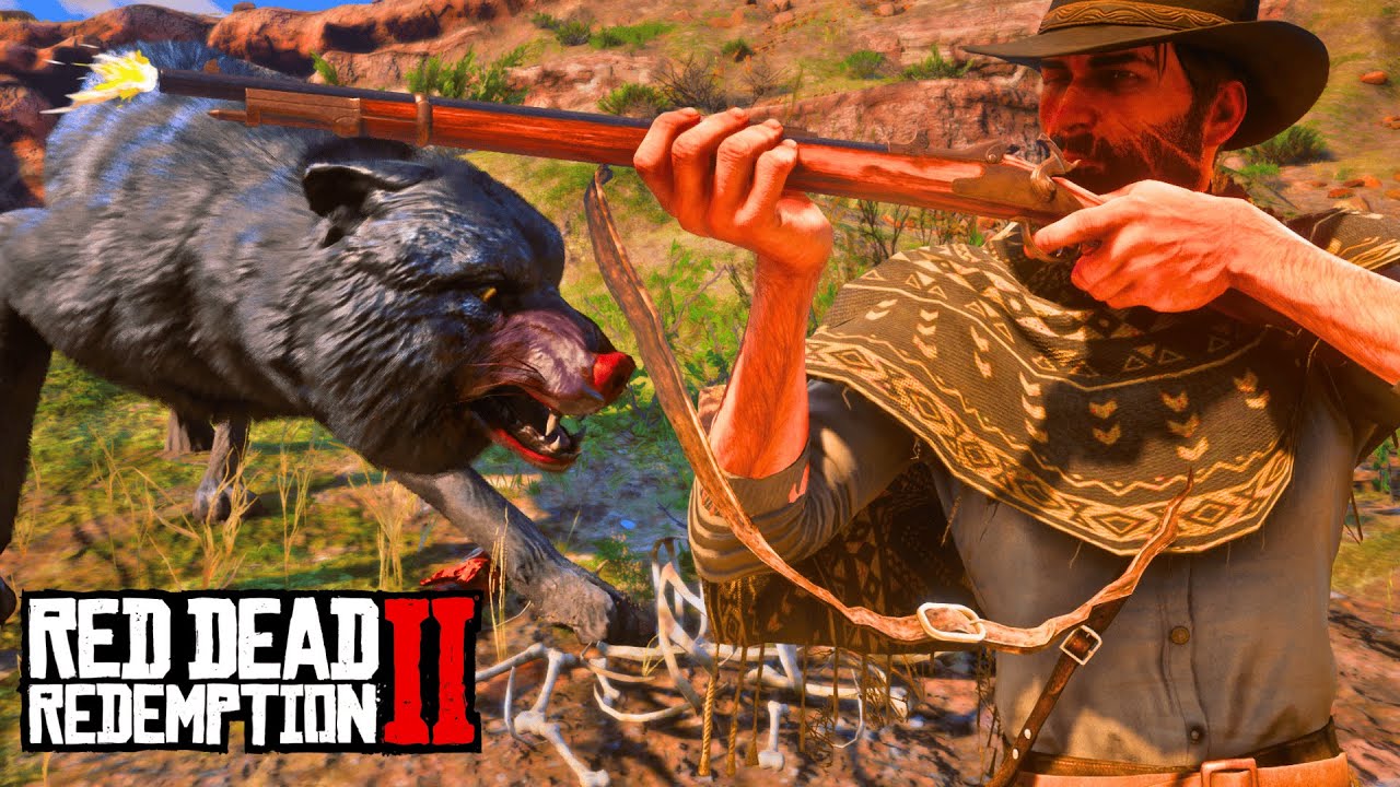 PERDIDO NO FAROESTE #22 - CAÇANDO O LOBO GIGANTE - MODO SOBREVIVÊNCIA - Red Dead Redemption 2