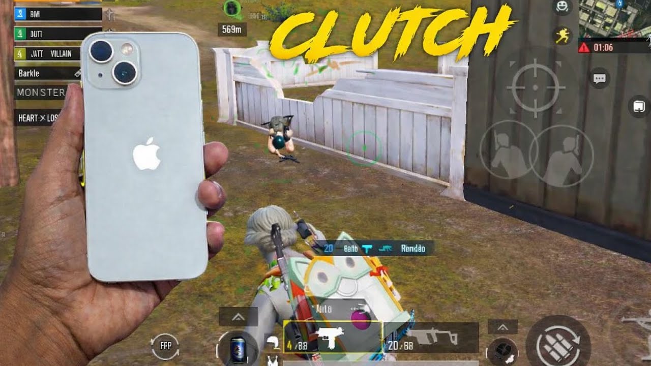 1.	iPhone 13 BGMI Clutch 🔥 | Smooth Gameplay | Full Squad Destroyed 😈