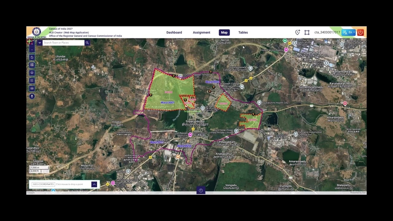 census 2027 EB training map cutting HLBC Hindi Combined 02022026
