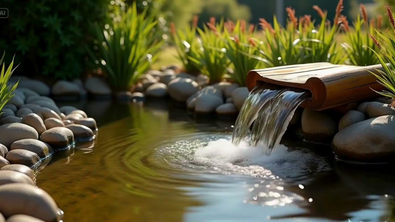 Relaxing Bamboo Water Fountain Sounds 🌿 Deep Sleep, Stress Relief & Inner Peace