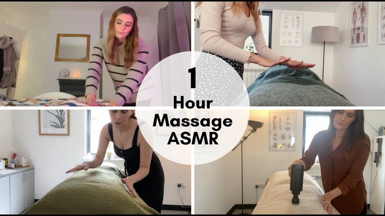 ASMR 1 Hour Massage (reiki, back massage, full body massage)