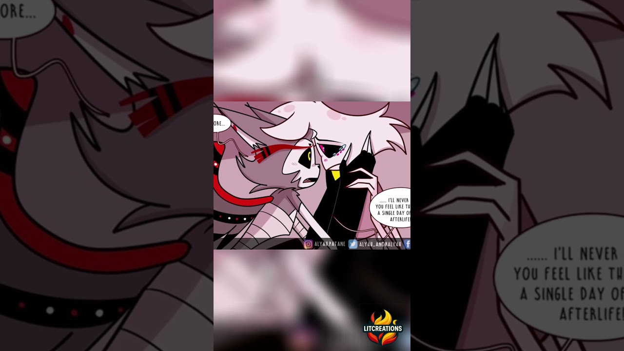 Angel & Husk Let Go of the Past 💔 | Hazbin Hotel HuskerDust #Shorts
