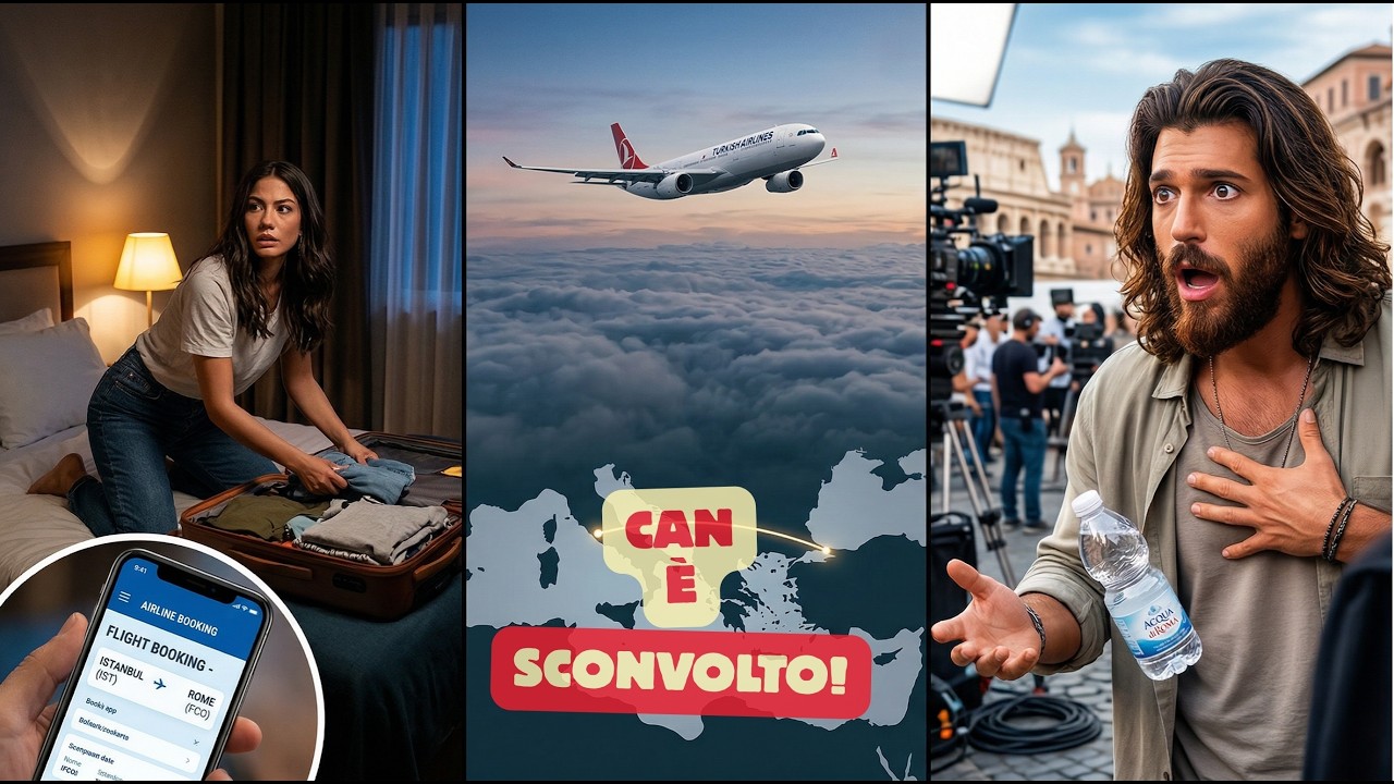 Demet Özdemir vola da Istanbul a Roma! Can Yaman la vede sul set – Momento incredibile!