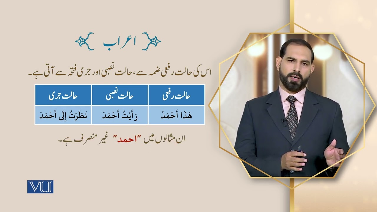 اسم معرب اور اس کے اعراب کی اقسام (٢) | Arabic Language - 1 | ISL1253_Topic027