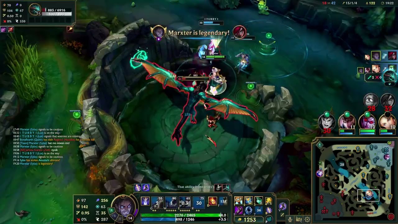 Highlight - League of Legends - Sylas - 27/2/8 - 5v5 Ranked Solo - Win - 12:01pm