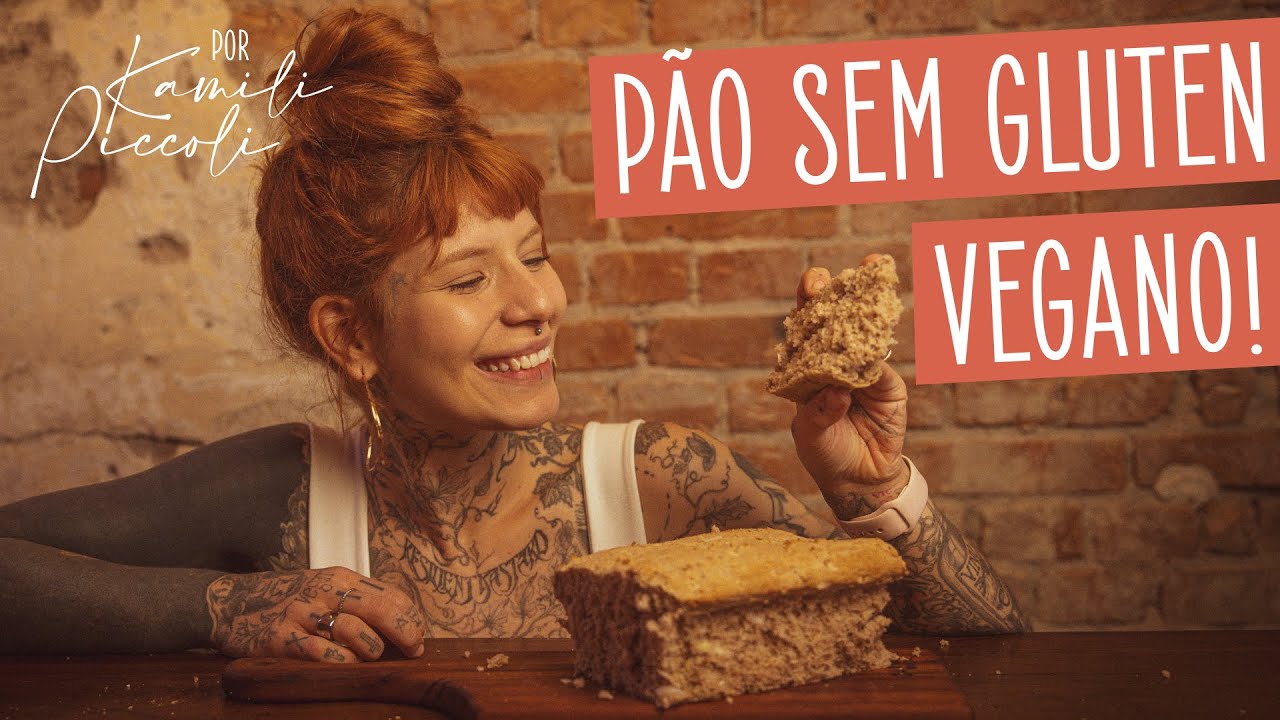 Pão vegano sem glúten