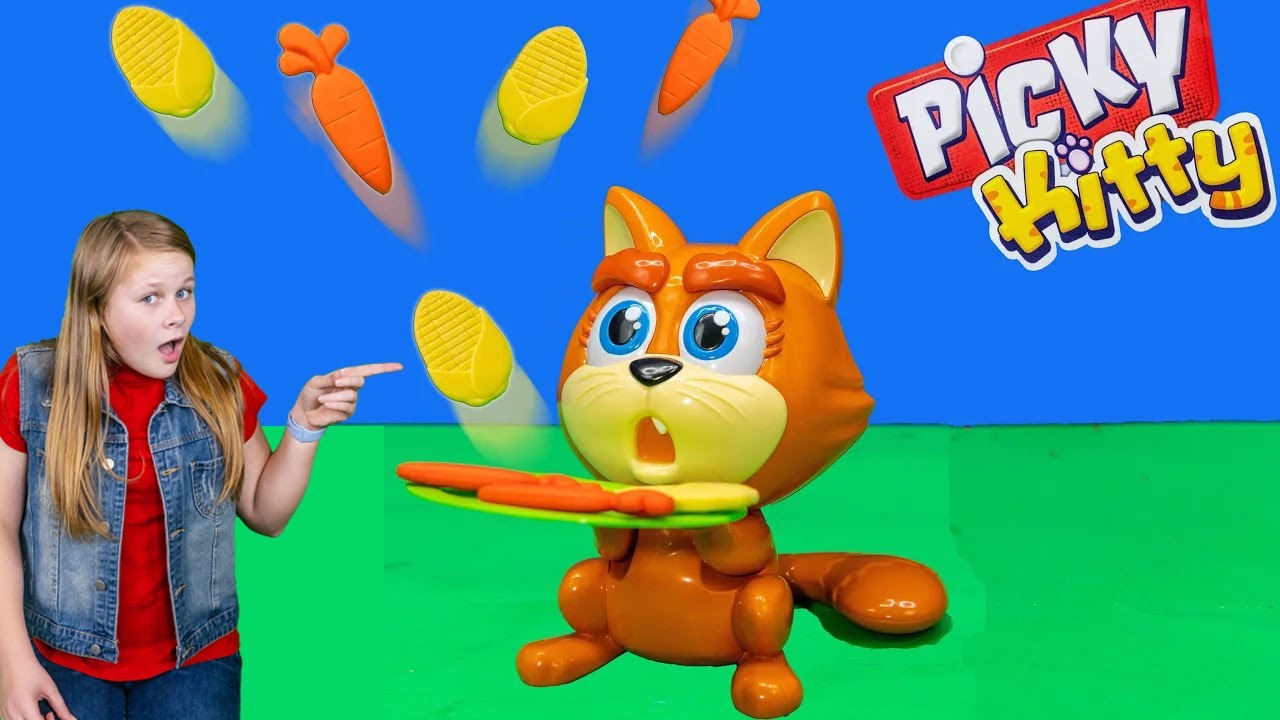Assistant Sorts through the Vegetables while Playing Picky Kitty Game