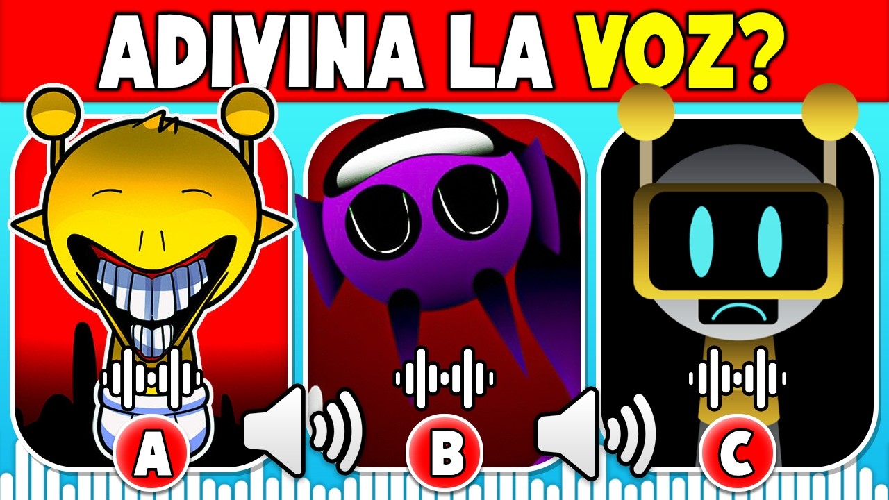 Adivina El Personaje De INCREDIBOX SPRUNKI por su VOZ🎶Garnold🤖Pinki💜Simon💛Oren🧡Fun Bot🤖