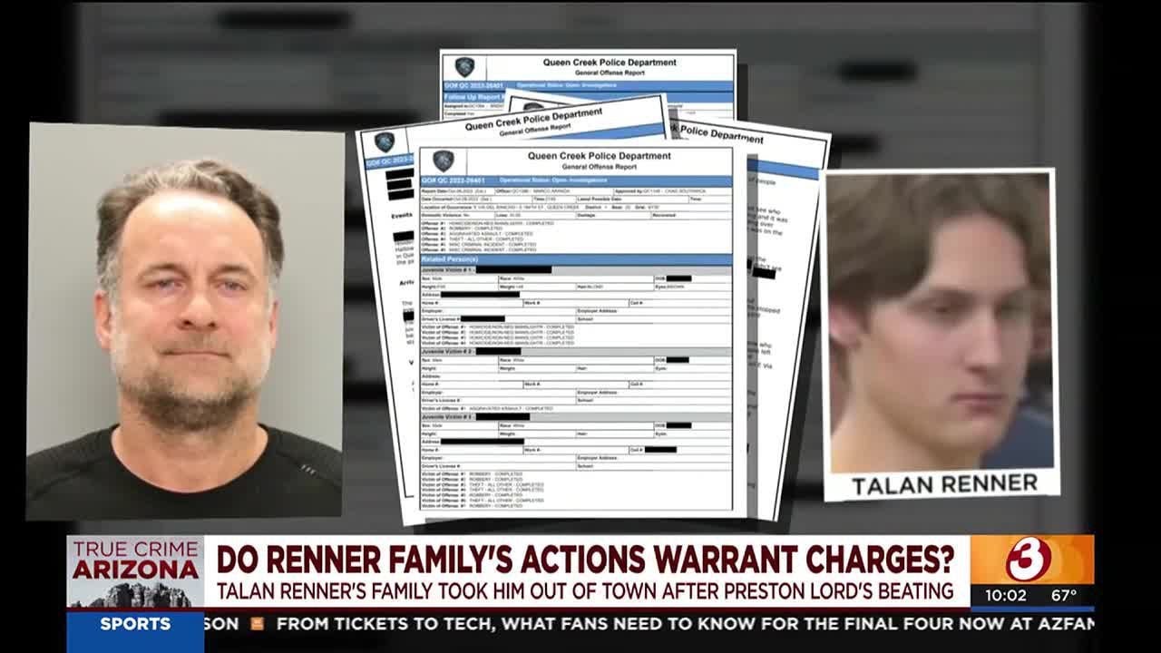 Does suspect's family's actions warrant charges in Preston Lord's death?