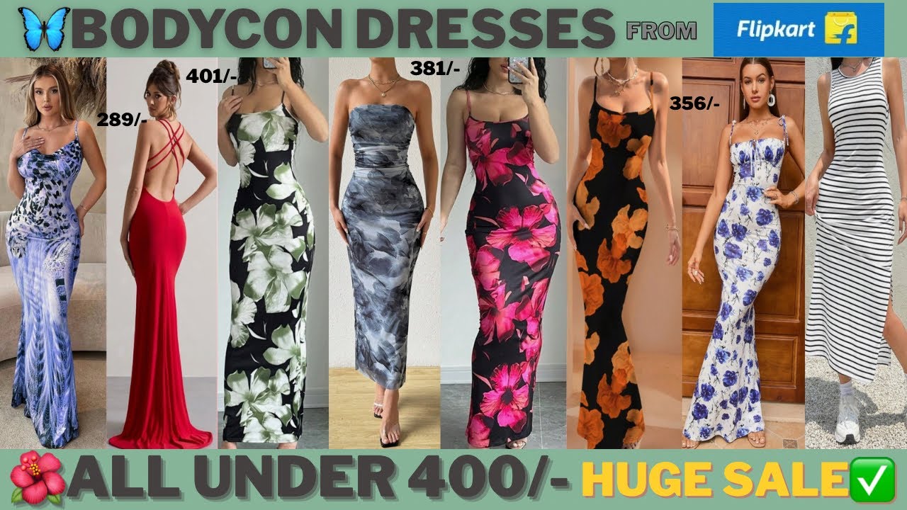 *BodyCone Dress Haul | bodycon dresses under 400/- #bodyconedress #affordable #flipkart