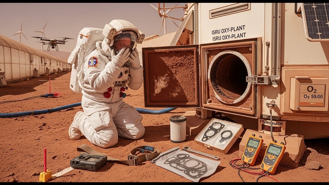 Survival on Mars Part 11: Battery 35%, Micro EVA Window, O Ring Kit or Freeze Tonight.